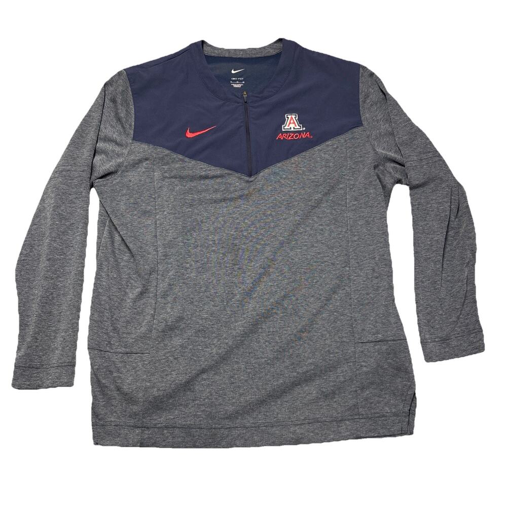 Arizona Wildcats Sweatshirt Mens XL Blue NCAA Nike Dri Fit Quarter Zip